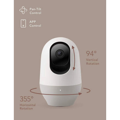 nooie 1080P Home Security Camera, Motion Tracking, Super IR Night Vision, Works with Alexa, Two-Way Audio, Motion & Sound Detection  (Refurbished) DailySale