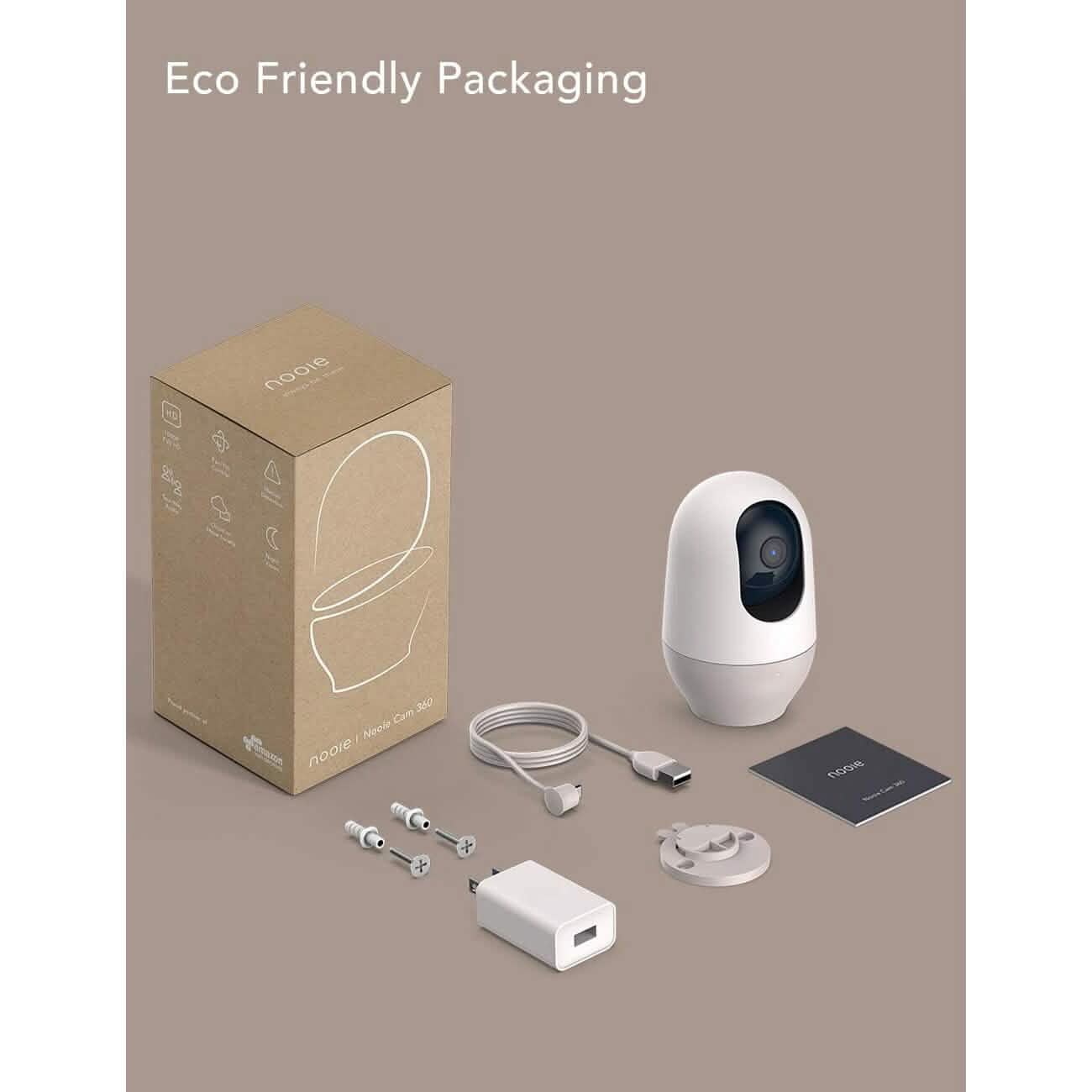nooie 1080P Home Security Camera, Motion Tracking, Super IR Night Vision, Works with Alexa, Two-Way Audio, Motion & Sound Detection  (Refurbished) DailySale