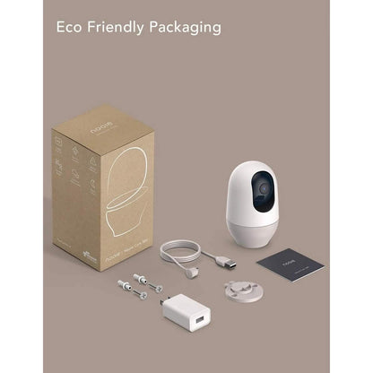 nooie 1080P Home Security Camera, Motion Tracking, Super IR Night Vision, Works with Alexa, Two-Way Audio, Motion & Sound Detection  (Refurbished) DailySale