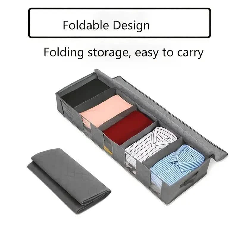 Nordic Quilt Bag Clothes Storage Box Under Bed Storage DailySale