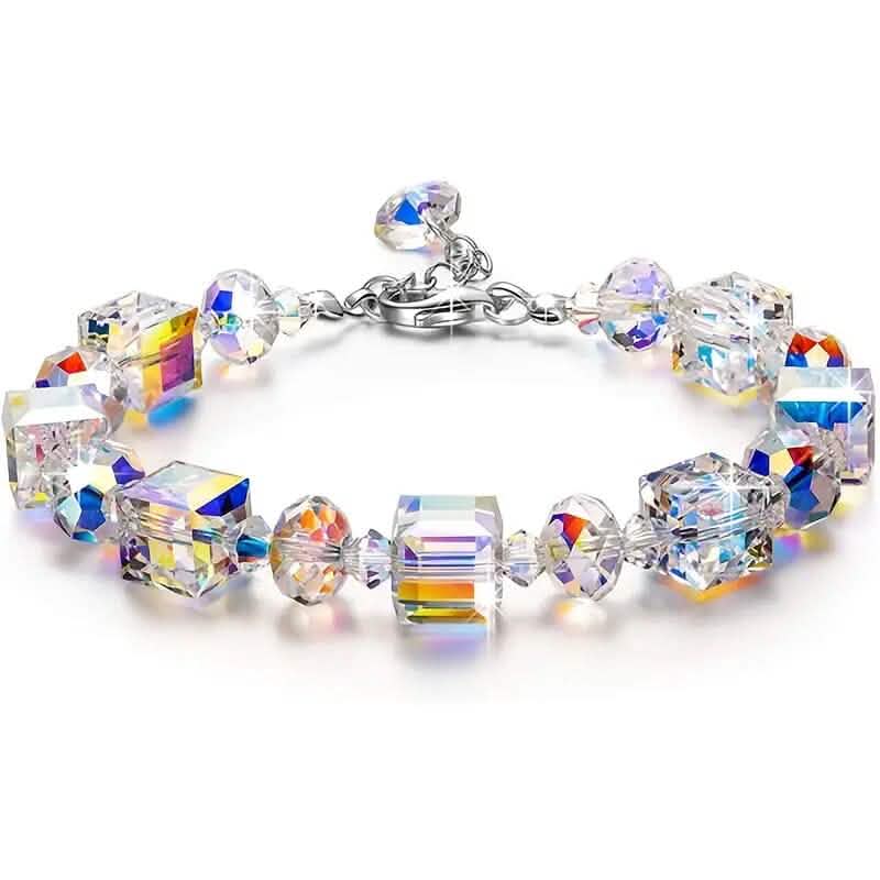Northern Lights Artificial Crystal Bracelet 7"+ 2" Extension Chain DailySale