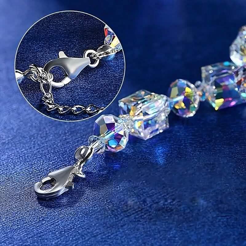 Northern Lights Artificial Crystal Bracelet 7"+ 2" Extension Chain DailySale