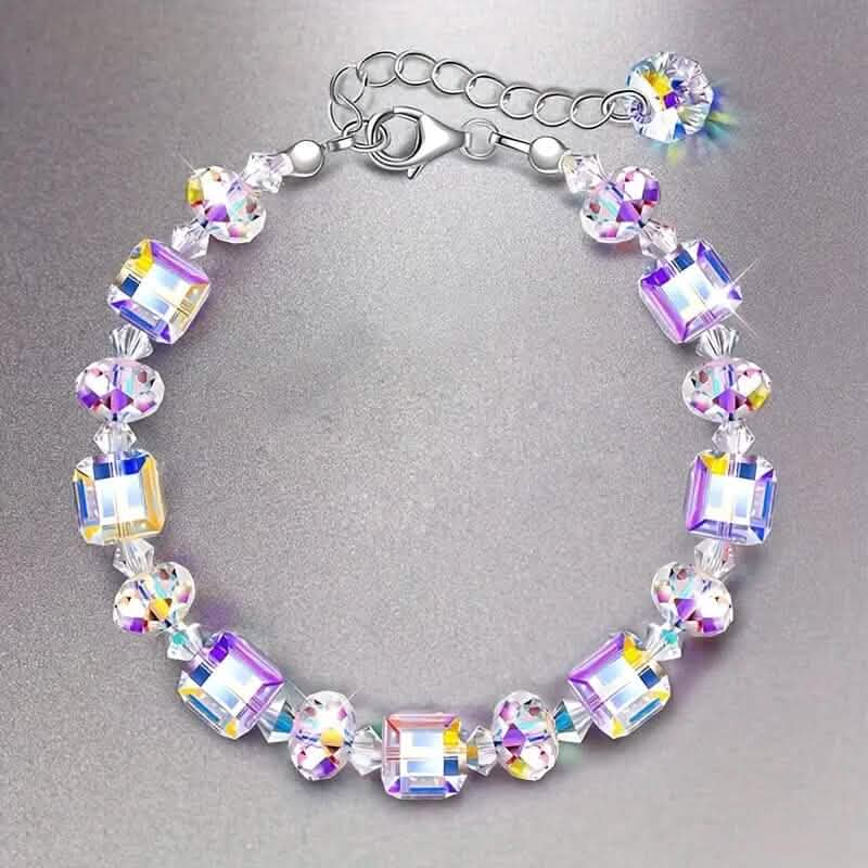 Northern Lights Artificial Crystal Bracelet 7"+ 2" Extension Chain DailySale