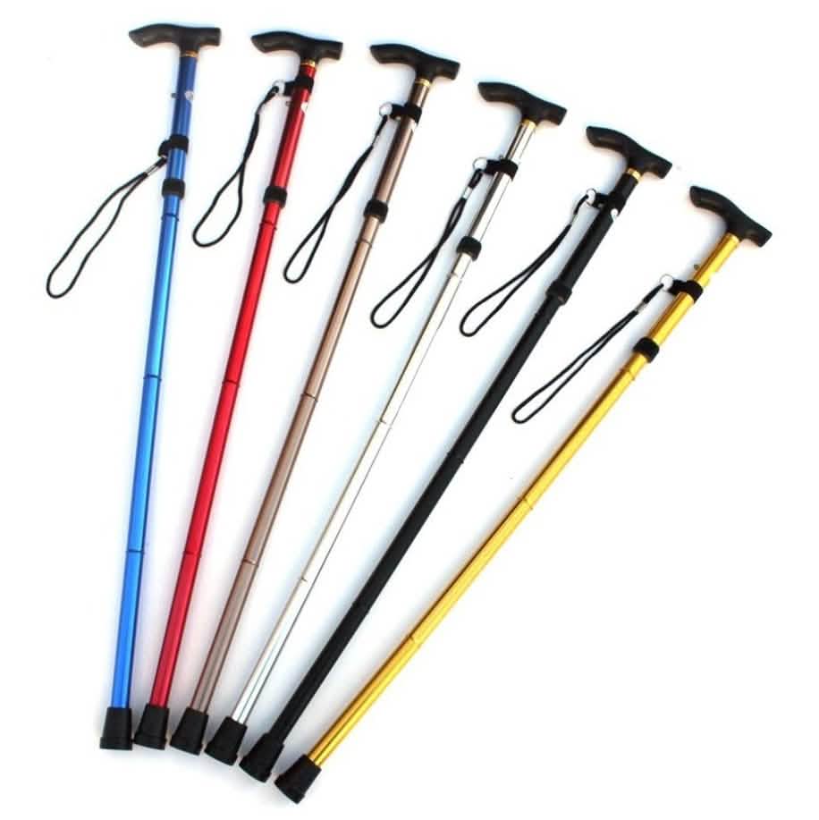 Portable Aluminum Folding Walking Travel Stick Cane DailySale