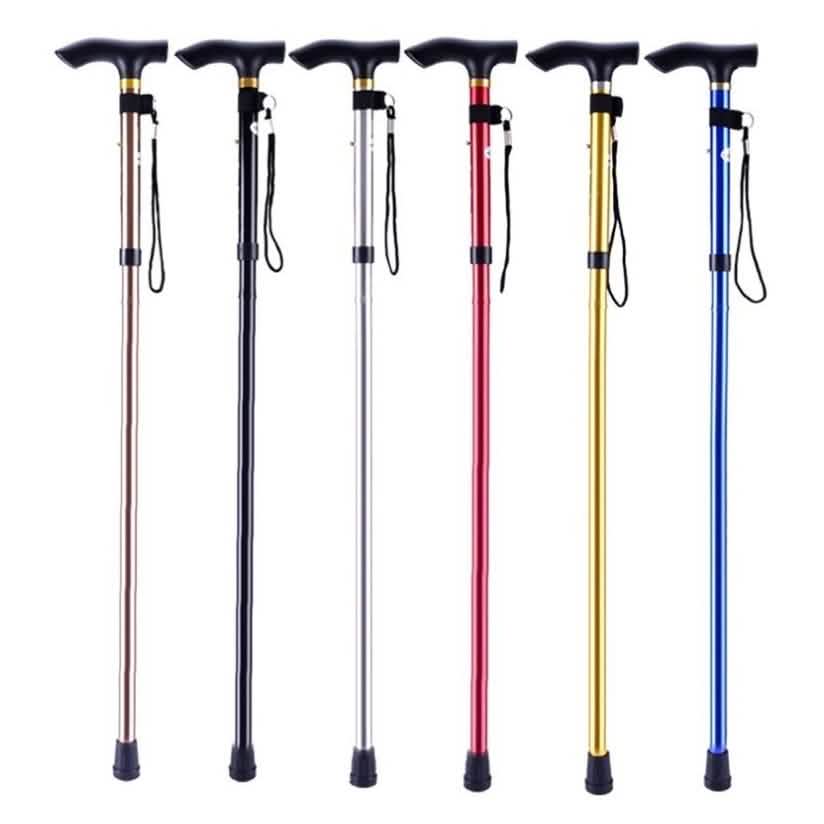 Portable Aluminum Folding Walking Travel Stick Cane DailySale