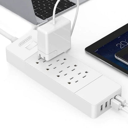 NTON Power USP US Electric Plug 8 AC Power Outlet with USB Charger DailySale