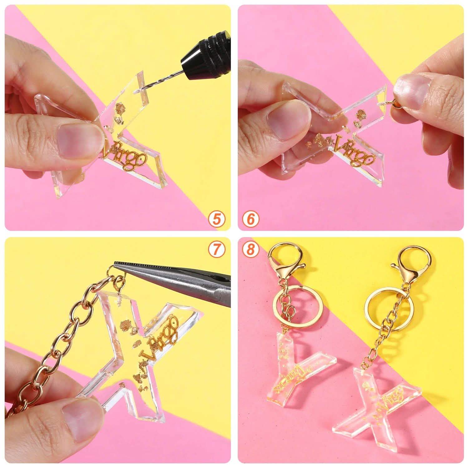 Numbers Alphabet Mold for DIY Craft Casting with Resin Decoration Fillers Set Kit DailySale