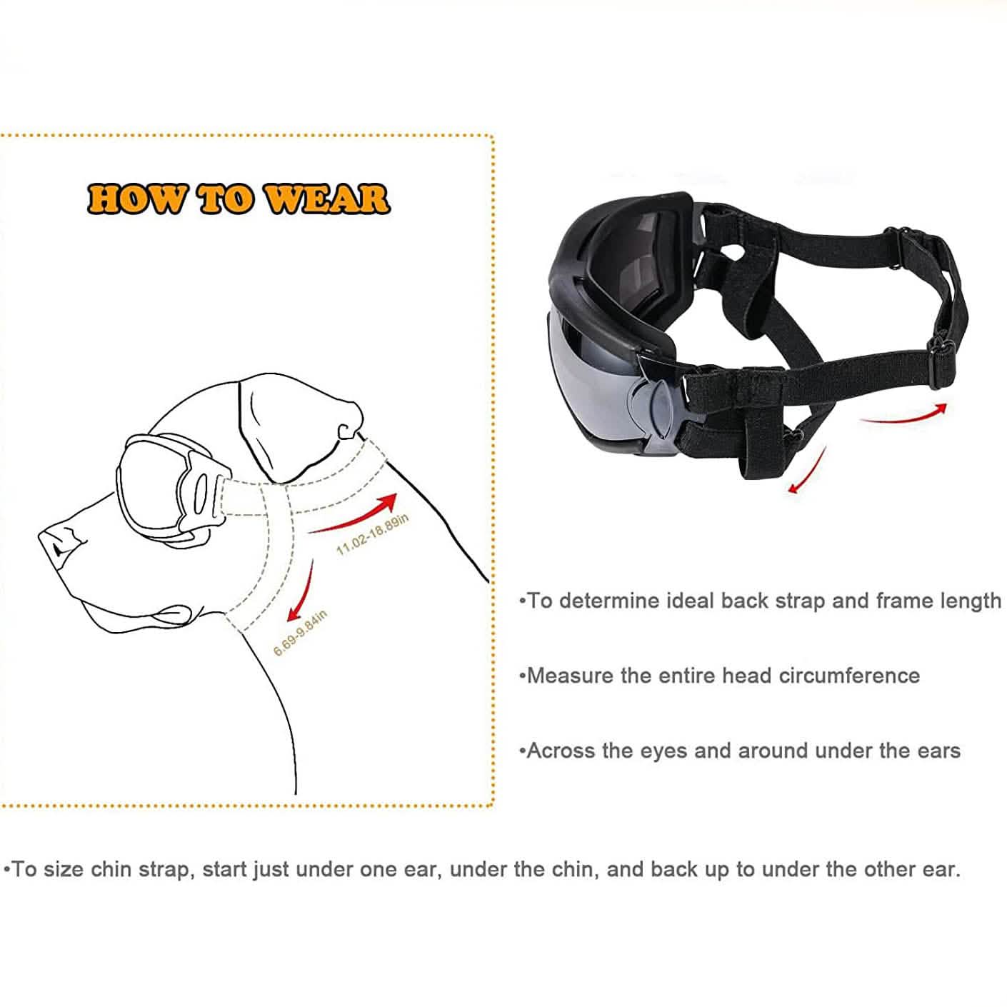 NVTED Dog Sunglasses with Adjustable Strap for Medium or Large Dog DailySale