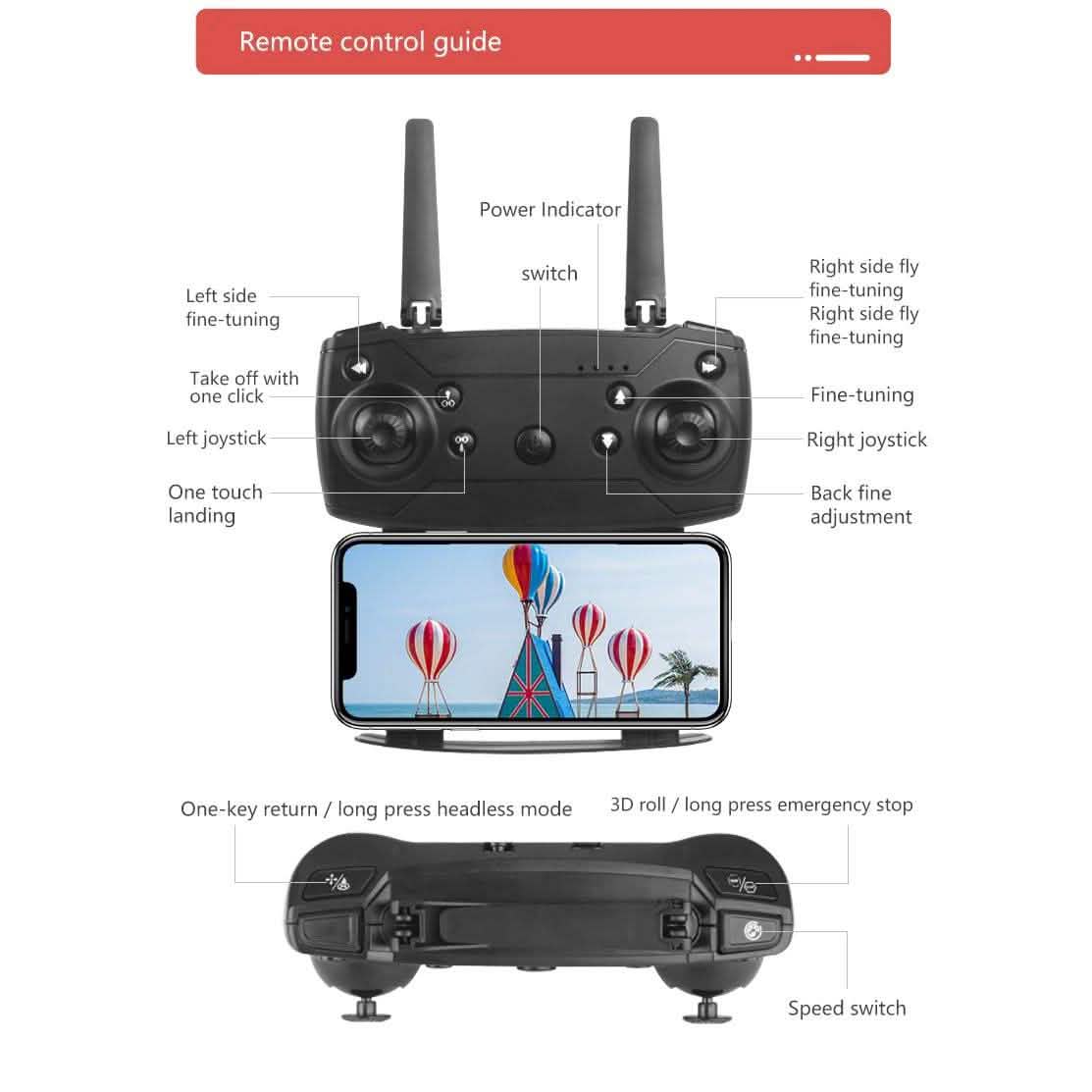 NYR E99 Pro2 RC Mini Drone 4K 1080P 720P Dual Camera WIFI DailySale