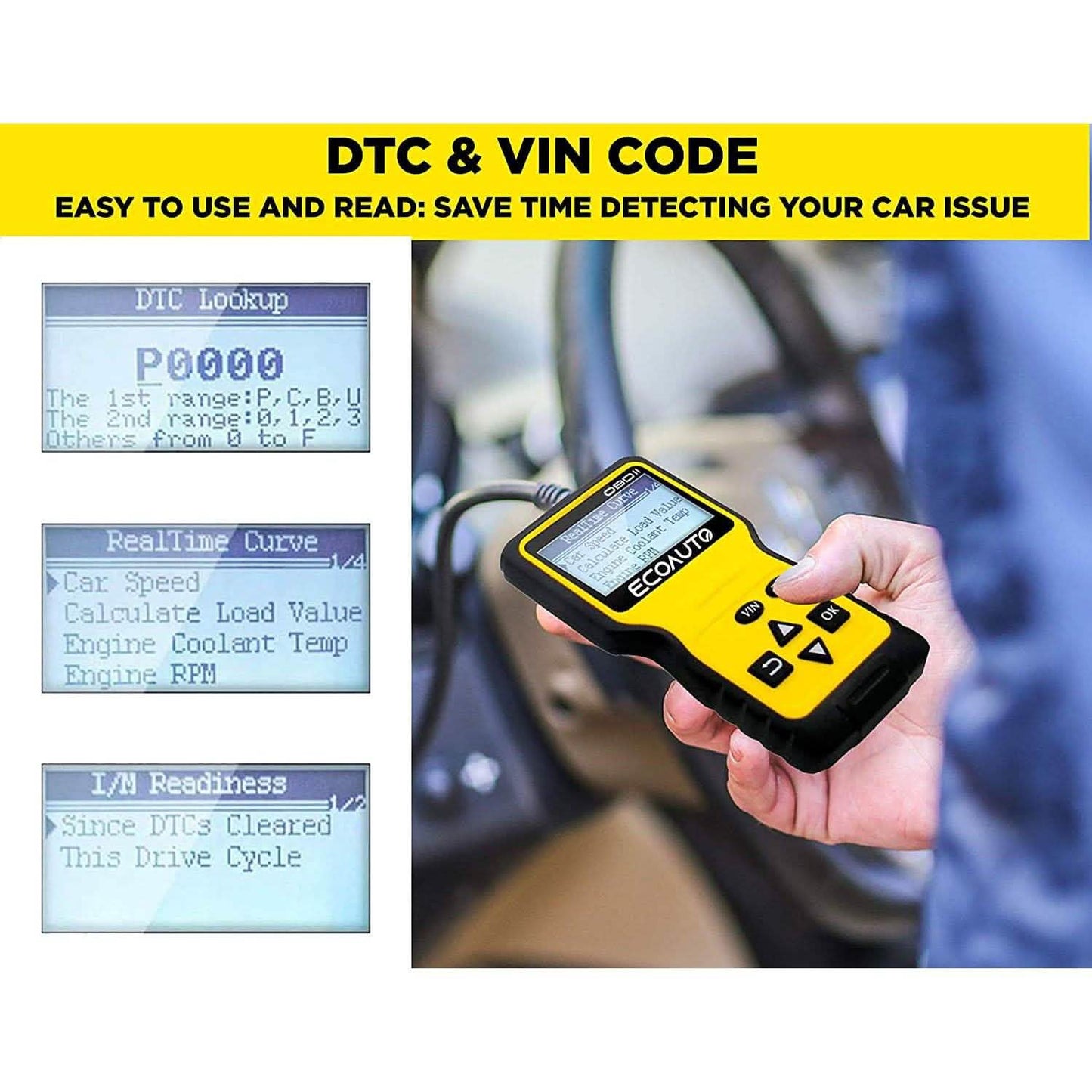 OBD2 Car Code Scanner & Reader Tool for All Vehicles DailySale