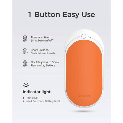 OCOOPA 5200 mAh Electric Portable Pocket Hand Warmer/Power Bank DailySale