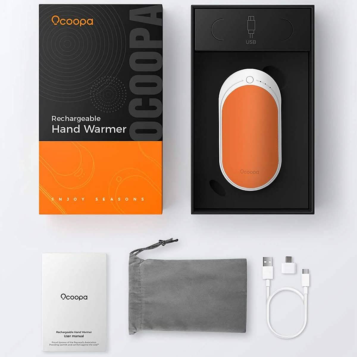 OCOOPA 5200 mAh Electric Portable Pocket Hand Warmer/Power Bank DailySale