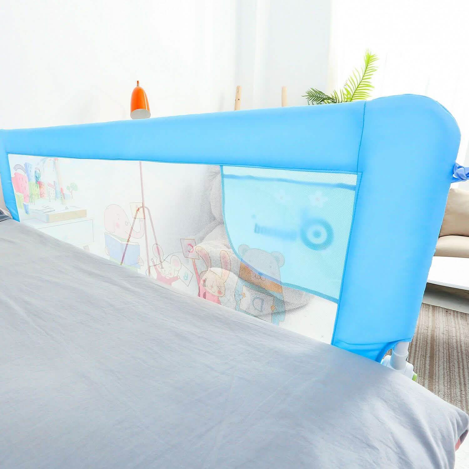 Odoland 180cm 71" Safety Bed Rail Anti Falling Guard Foldable Baby Child Toddler DailySale