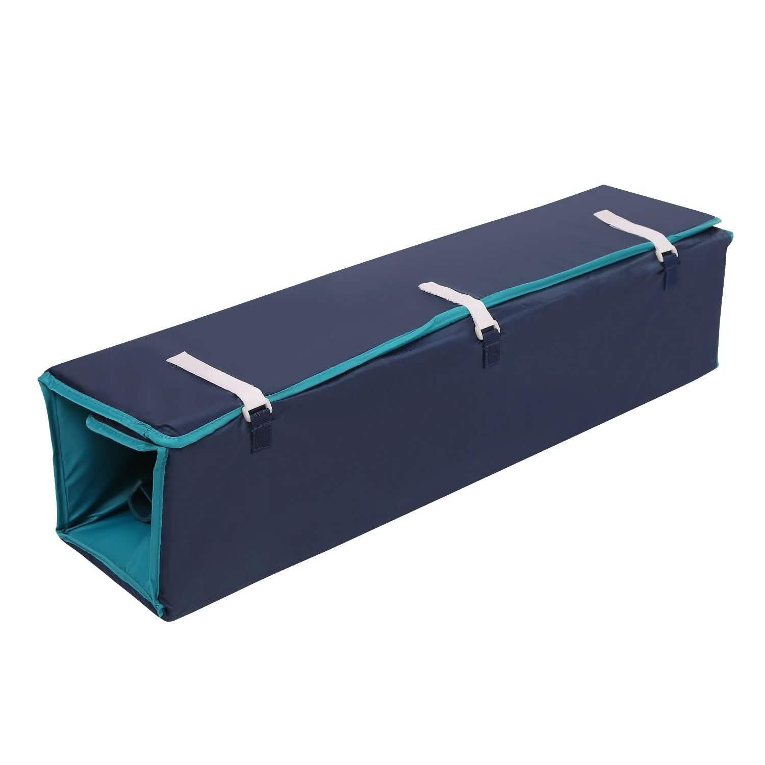 Odoland 39''x 39'' Infant Toddler Foldable Playpen Playard With Mattress Rail Fence Blue DailySale