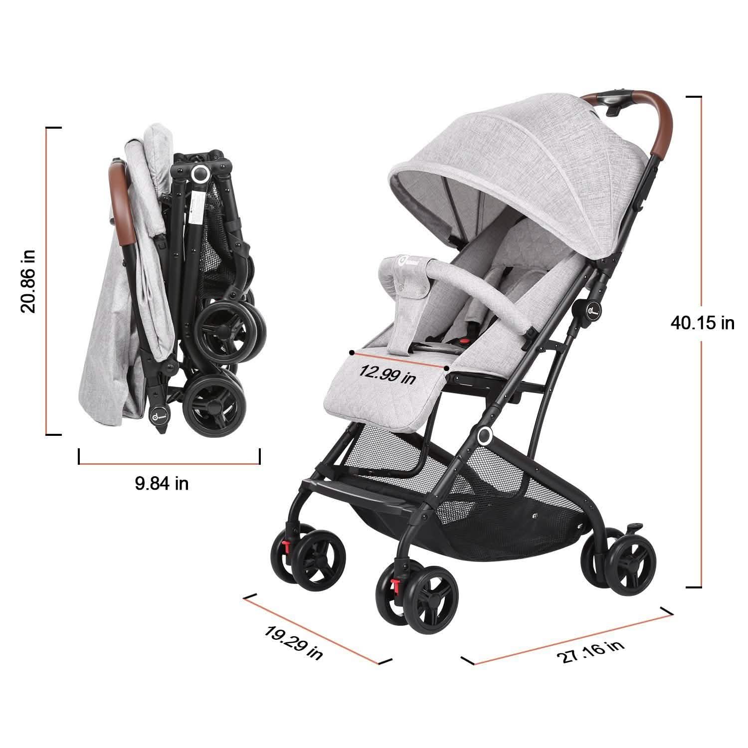 Odoland Lightweight Foldable Cynebaby Strollers for Infant DailySale