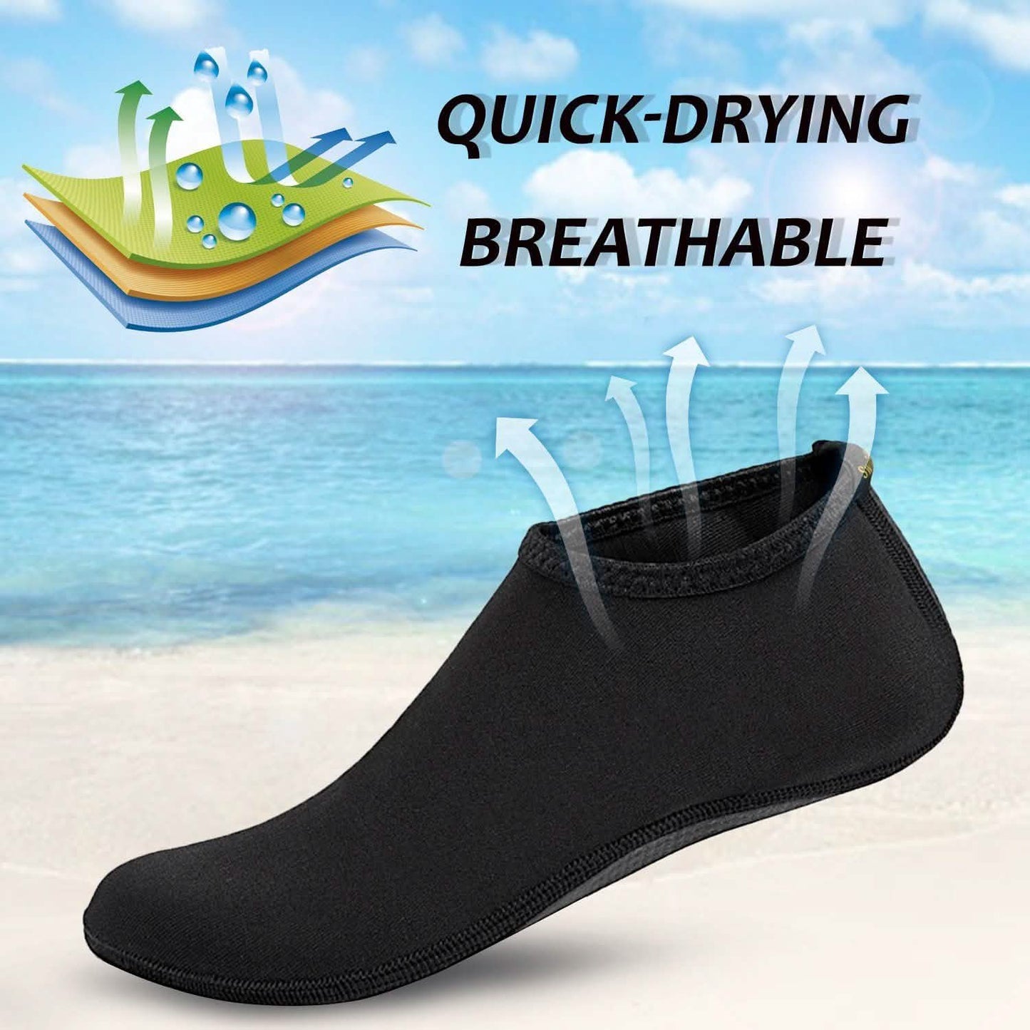 Odoland Men Women Water Skin Shoes DailySale