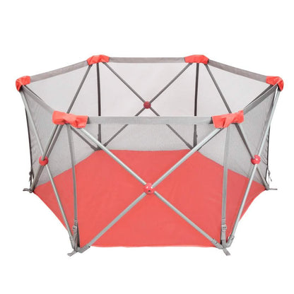 Odoland Safety Portable Playpen Infants Toddler Fence DailySale