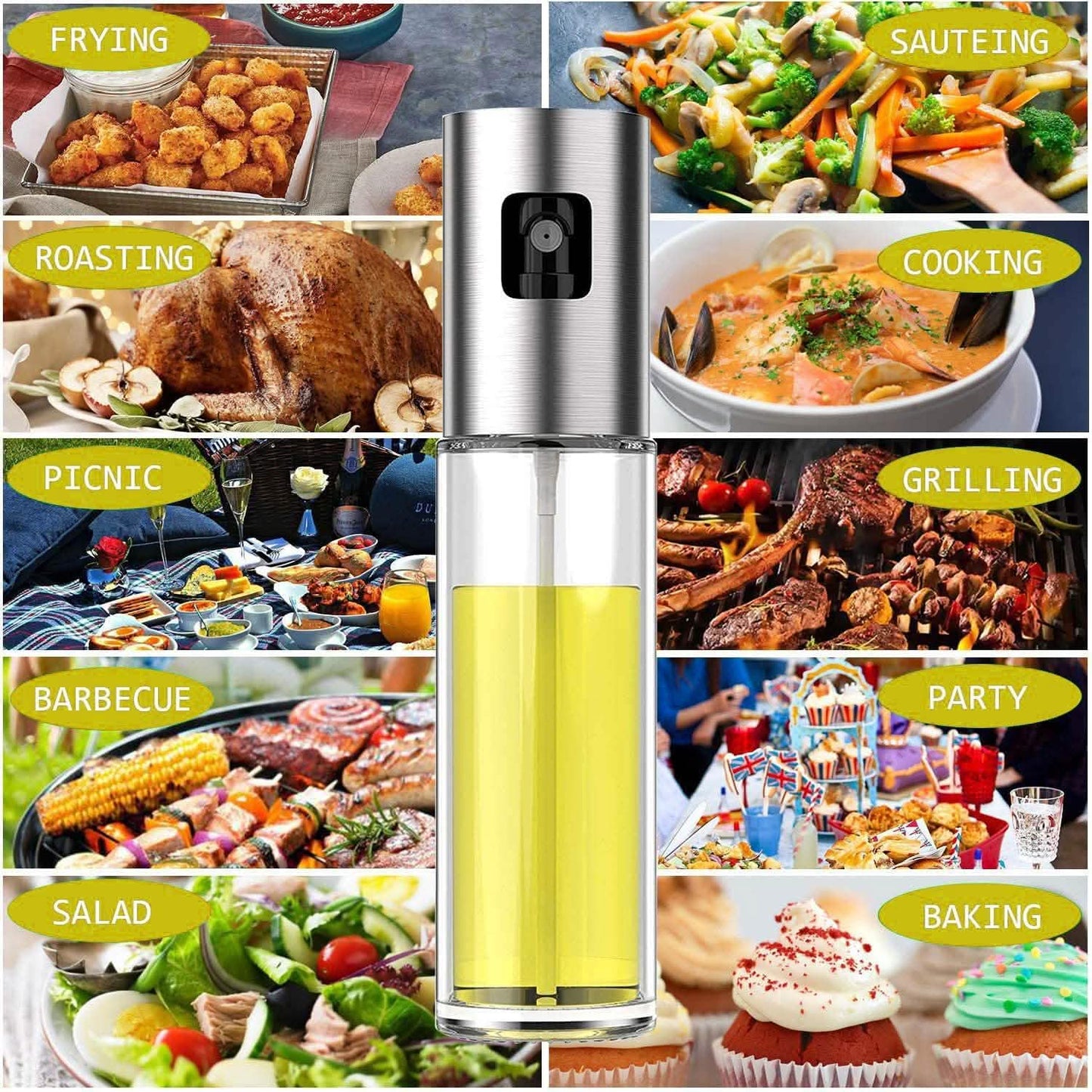 Oil Sprayer for Salad BBQ, Kitchen Baking Roasting DailySale