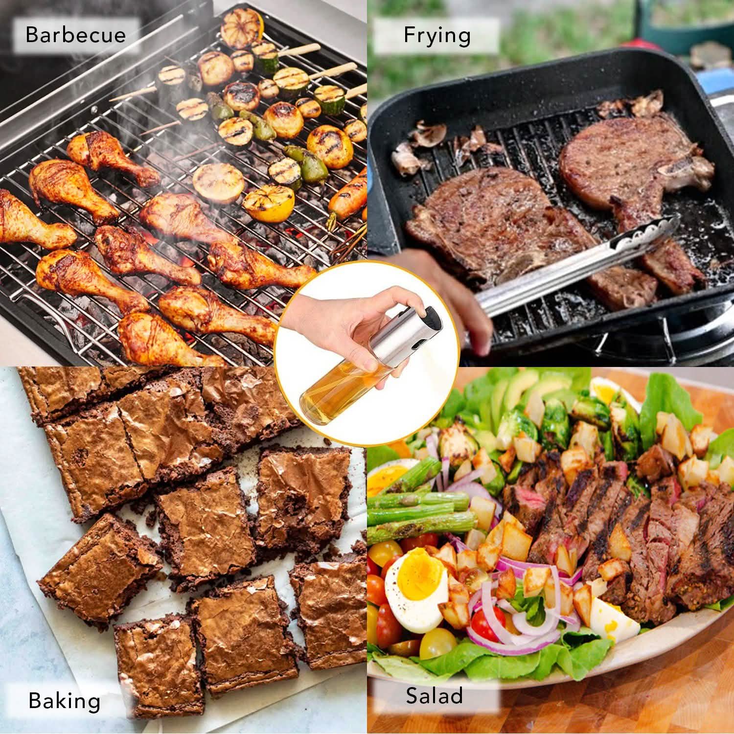 Oil Sprayer Set For Cooking, BBQ ,Baking Roasting DailySale