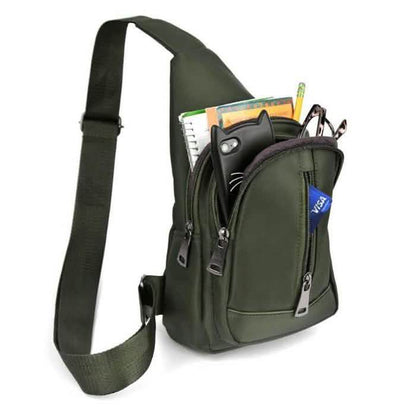 Olive Crossbody Sling Backpack with Adjustable Strap DailySale