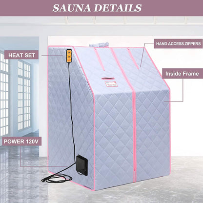One Person Portable Full Body Sauna Tent SPA Set for Home DailySale