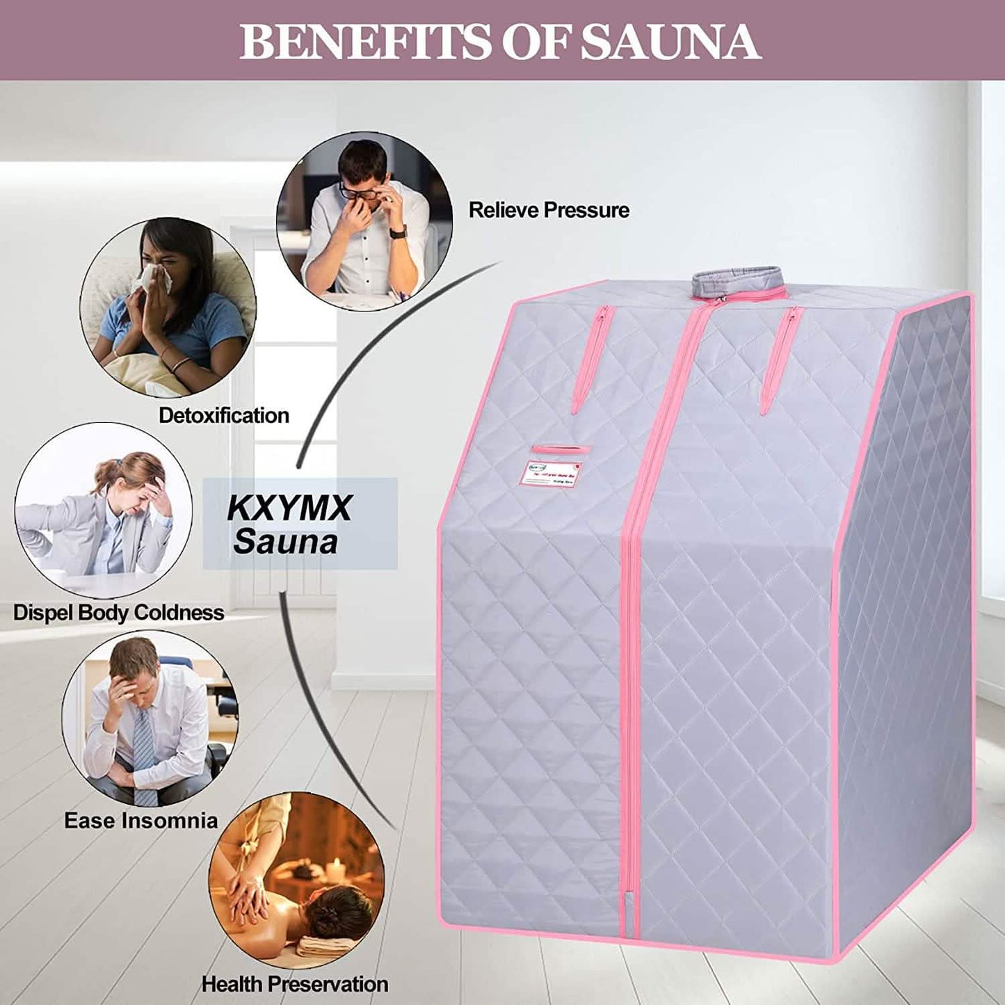 One Person Portable Full Body Sauna Tent SPA Set for Home DailySale