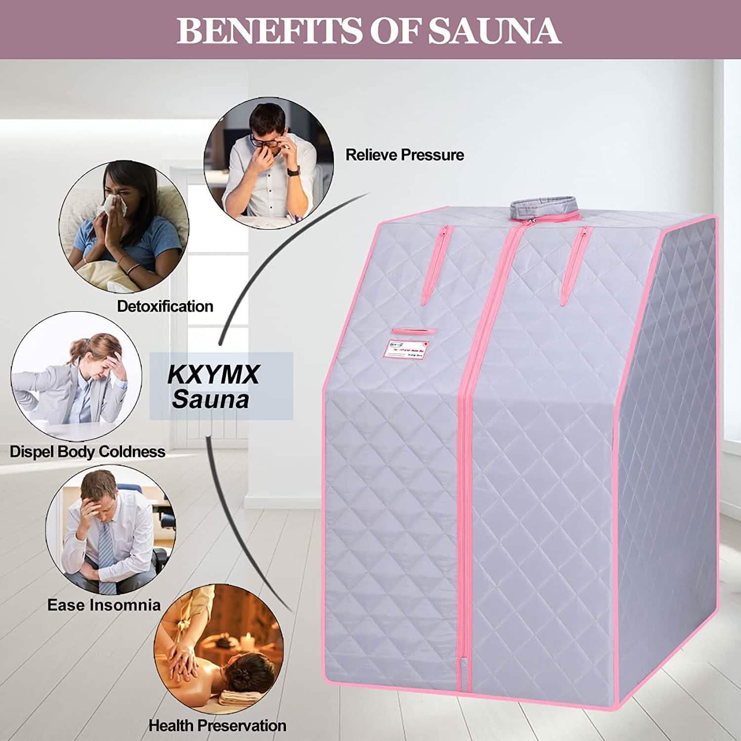 One Person Portable Full Body Sauna Tent SPA Set for Home DailySale