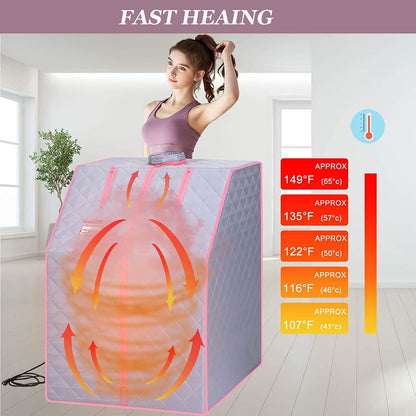 One Person Portable Full Body Sauna Tent SPA Set for Home DailySale