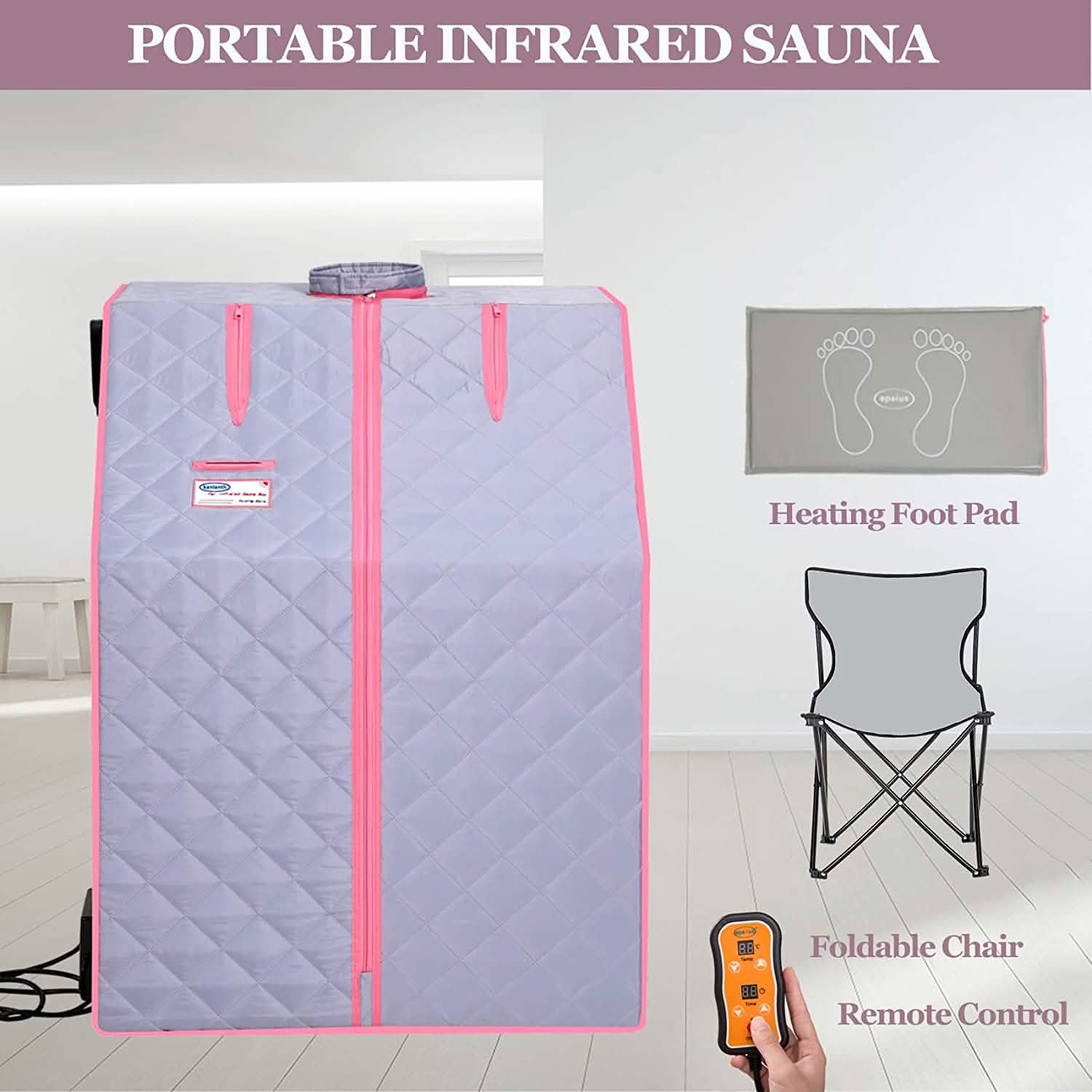 One Person Portable Full Body Sauna Tent SPA Set for Home DailySale