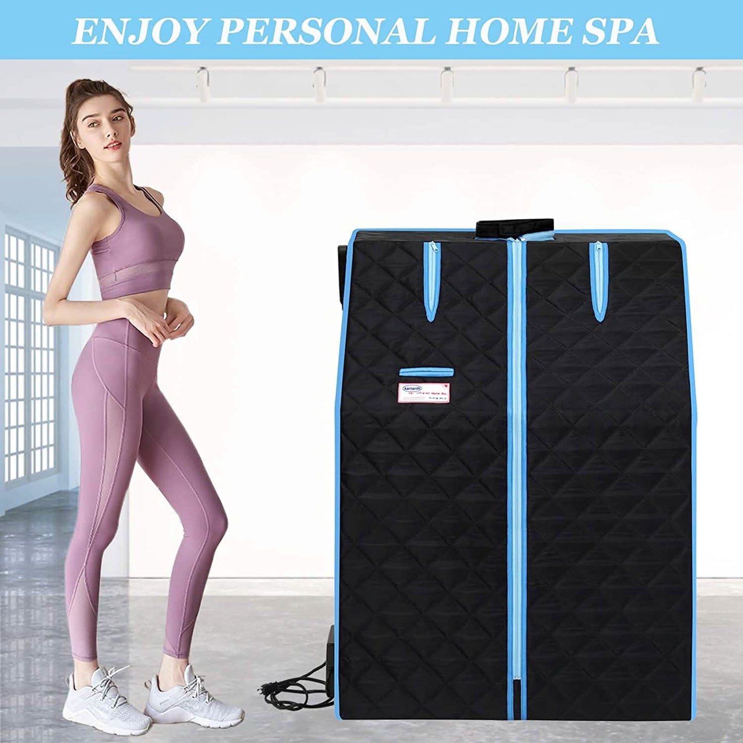 One Person Portable Full Body Sauna Tent SPA Set for Home DailySale