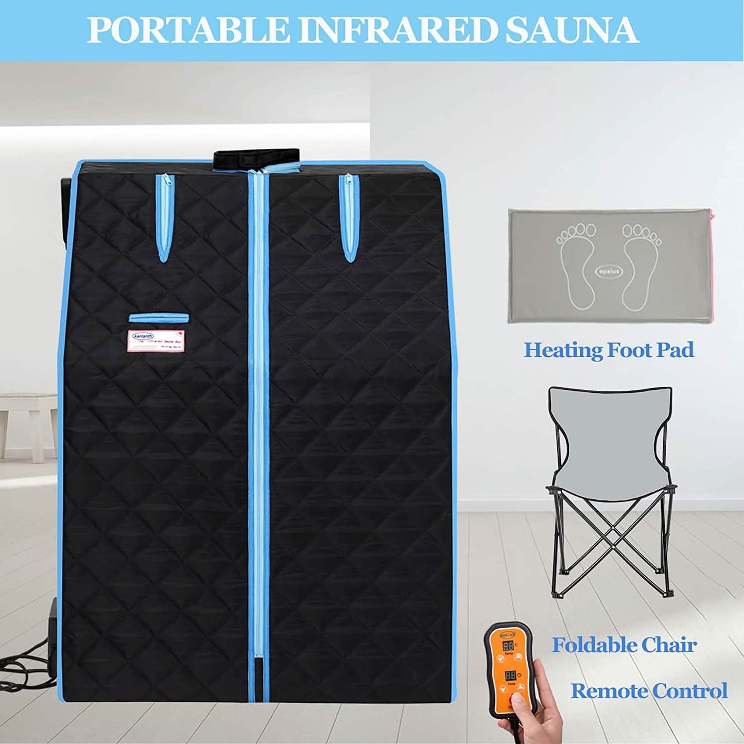 One Person Portable Full Body Sauna Tent SPA Set for Home DailySale