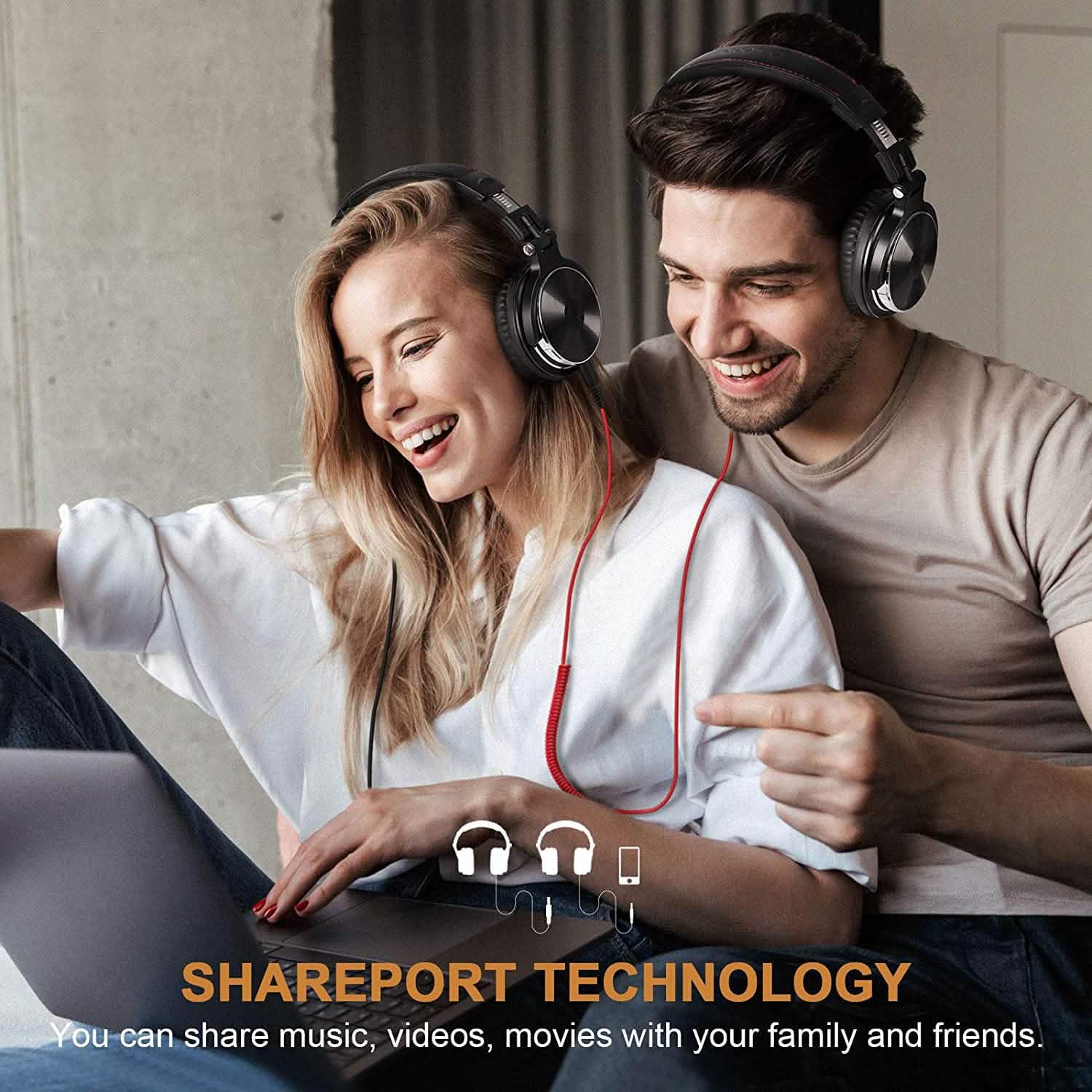 OneOdio Wired Over Ear Headphones Studio Monitor & Mixing DJ Stereo Headsets DailySale