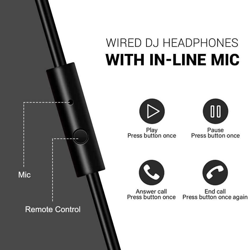 OneOdio Wired Over Ear Headphones Studio Monitor & Mixing DJ Stereo Headsets DailySale