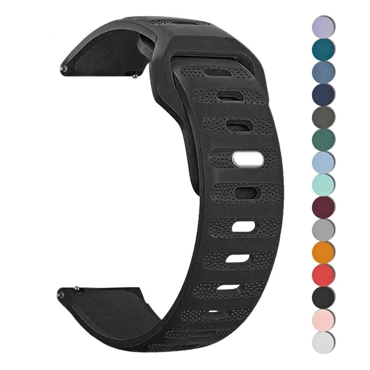OnePlus Watch Silicone Sport Band with Stud Closure, 18 Colors BandsCo Straps