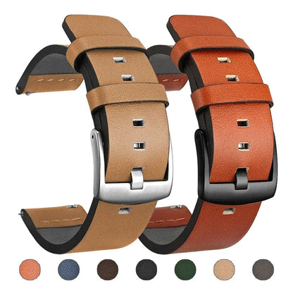 OnePlus Watch Leather Band with Square Holes, Quick Release BandsCo Straps