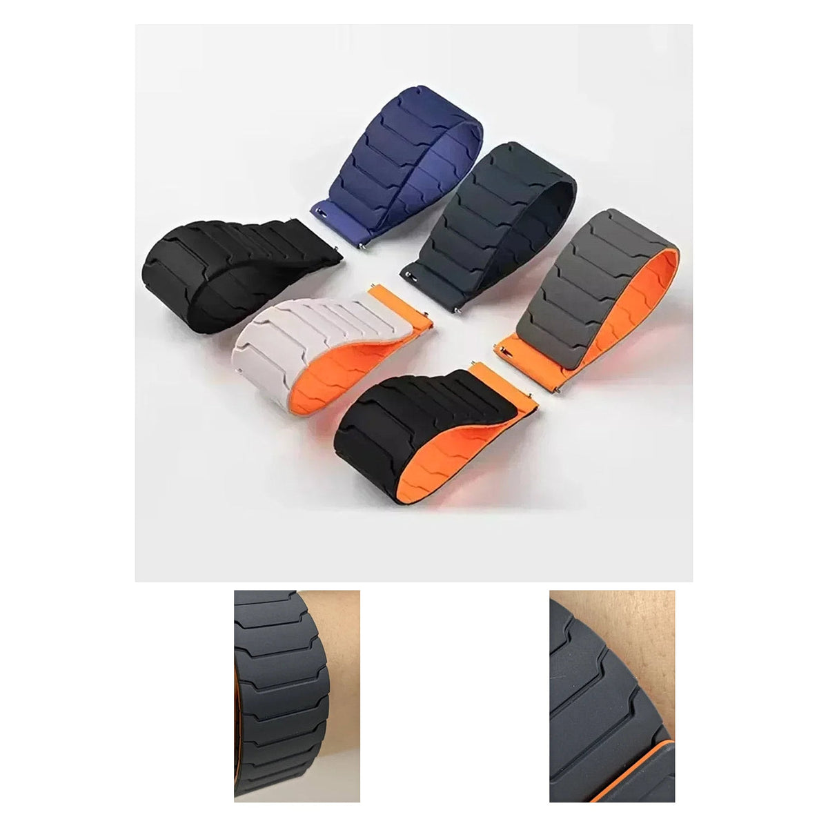 OnePlus Watch Magnetic Silicone Loop Band, 10 Colors BandsCo Straps