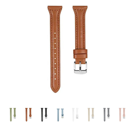 OnePlus Watch Slim Leather Band, Tapered Style, 8 Colors BandsCo Straps