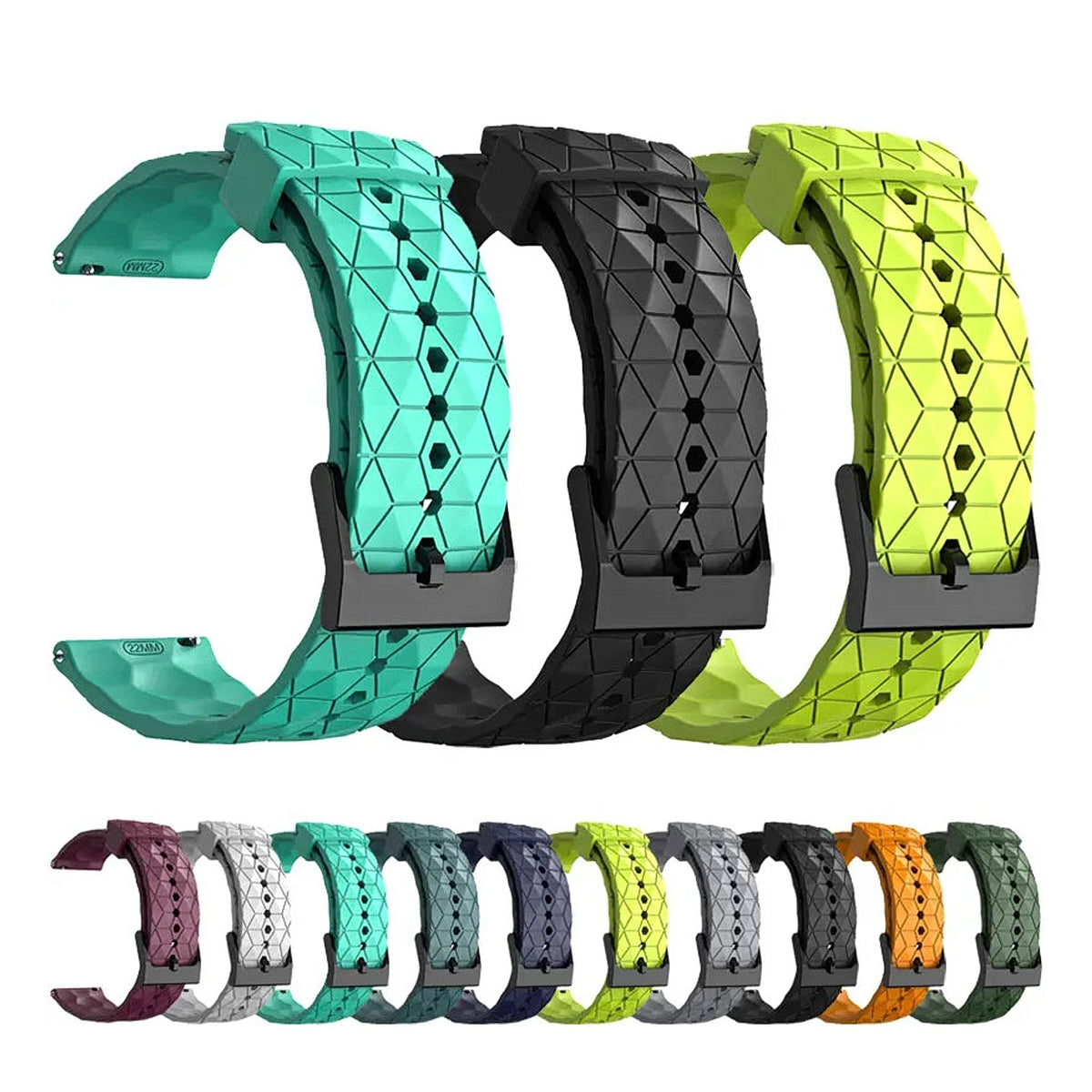 OnePlus Watch Silicone Band with Football Texture, Quick Release BandsCo Straps
