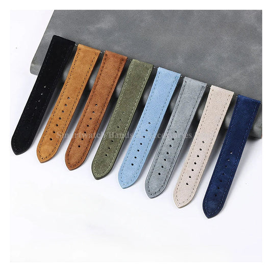 OnePlus Watch Vintage Suede Leather Band, Quick Release BandsCo Straps