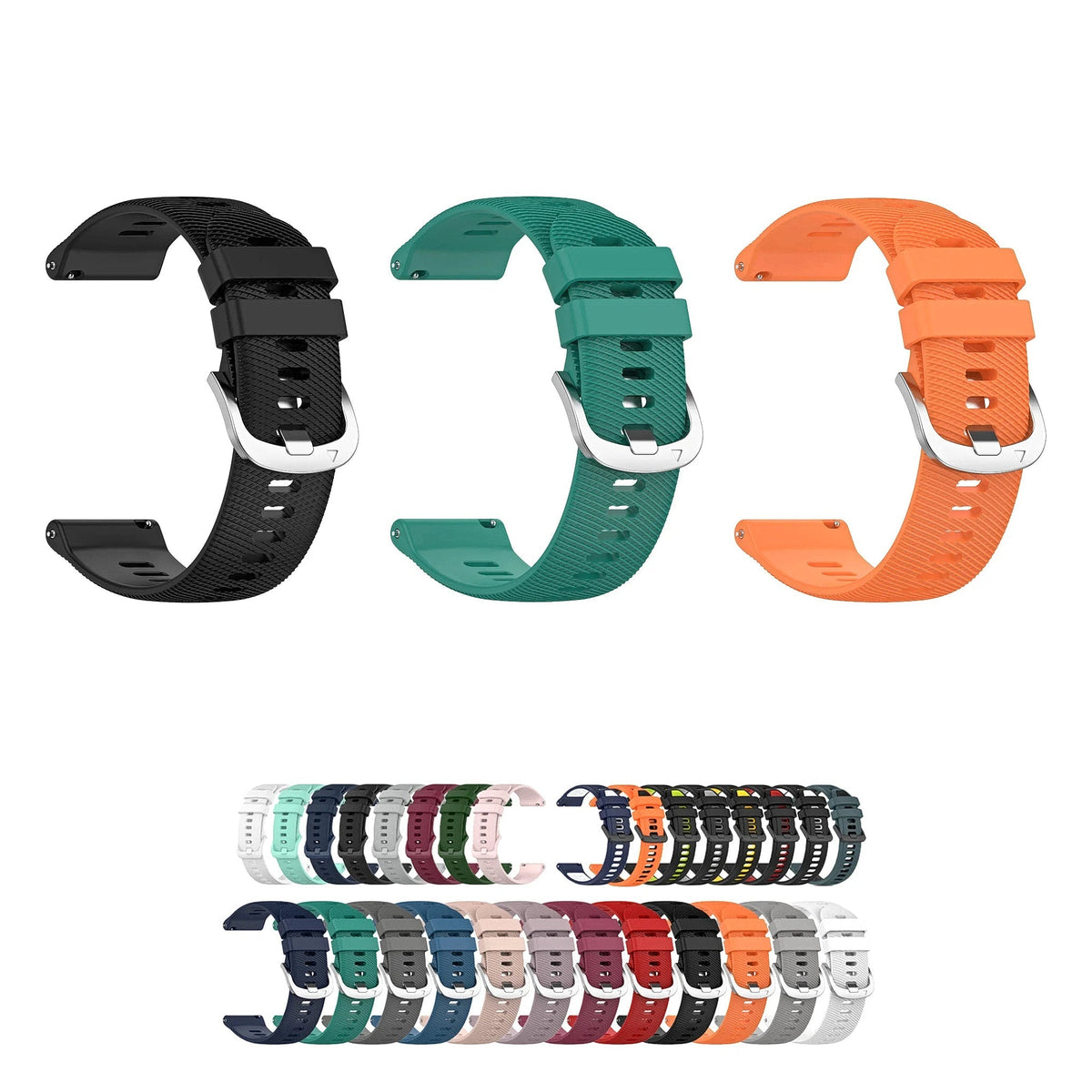 OnePlus Watch Twill-Texture Silicone Band, 32 Colors BandsCo Straps