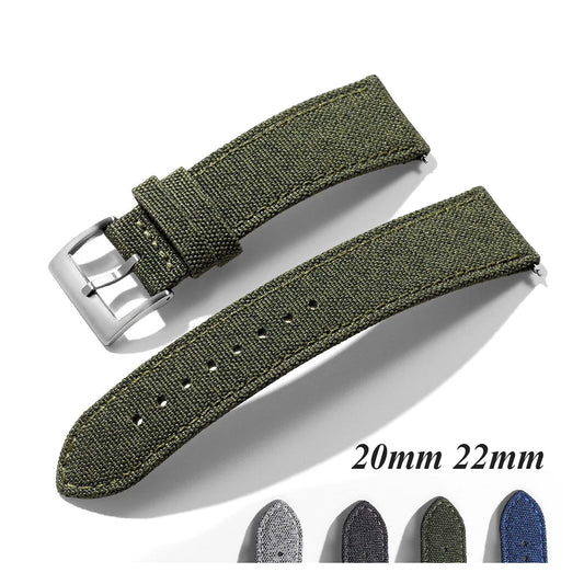 OnePlus Watch Heathered Nylon Fabric Band, Quick Release BandsCo Straps