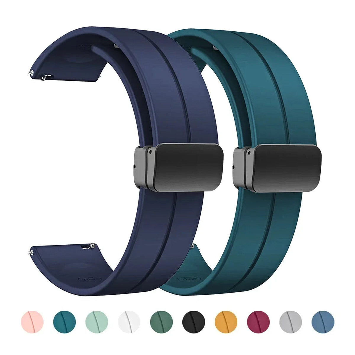 OnePlus Watch Silicone Band with Magnetic Folding Buckle BandsCo Straps