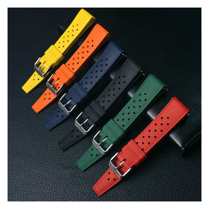 OnePlus Watch FKM Rubber Tropic Band, Perforated, 6 Colors BandsCo Straps