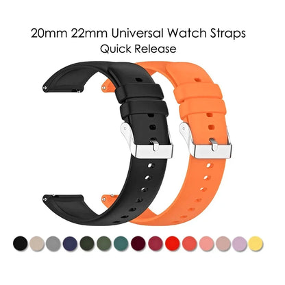 OnePlus Watch Grooved Silicone Band, Quick Release, 13 Colors BandsCo Straps