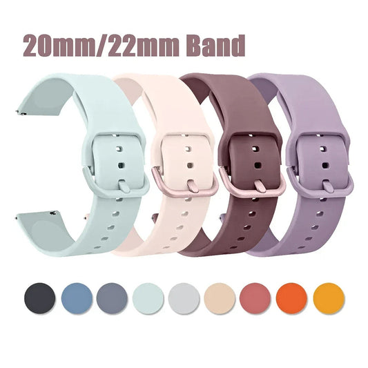 OnePlus Watch Soft Silicone Band with Metal Buckle, 18 Colors BandsCo Straps