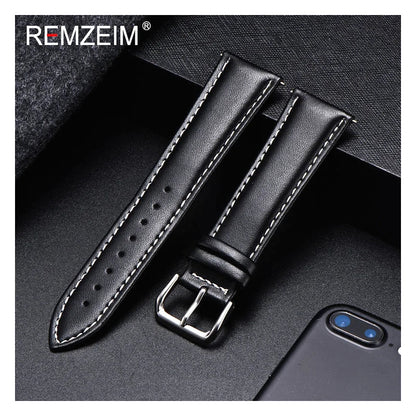OnePlus Watch Soft Calfskin Band, Plain or White Stitching BandsCo Straps