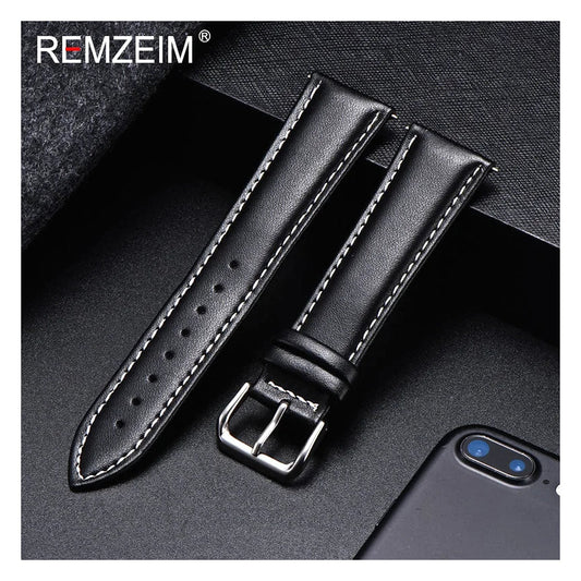 OnePlus Watch Soft Calfskin Band, Plain or White Stitching BandsCo Straps
