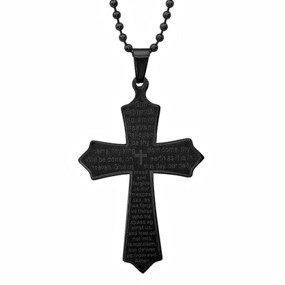 Our Father Lord's Prayer Cross Pendant DailySale