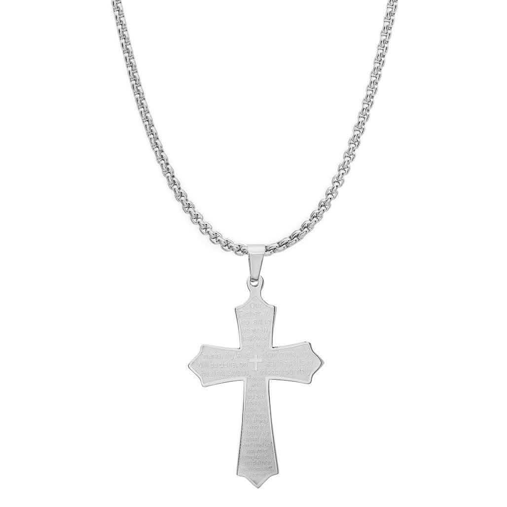 Our Father Lord's Prayer Cross Pendant DailySale