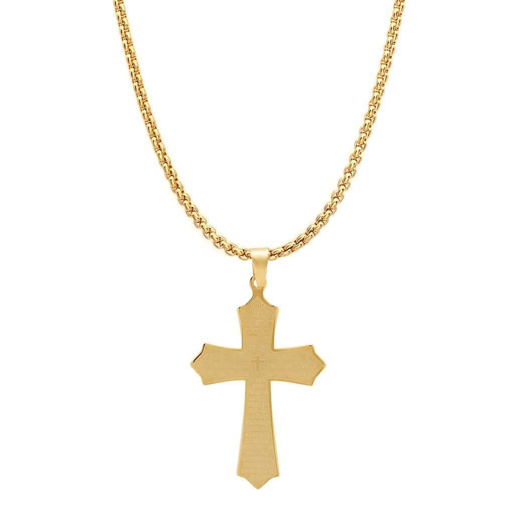 Our Father Lord's Prayer Cross Pendant DailySale